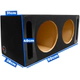 Subwoofer 12 Bicho Papao 600w Rms Combo Doble Bomber Cajon