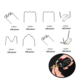 Kit 800 Grapas Grampas para Soldador Plástico Soldadora
