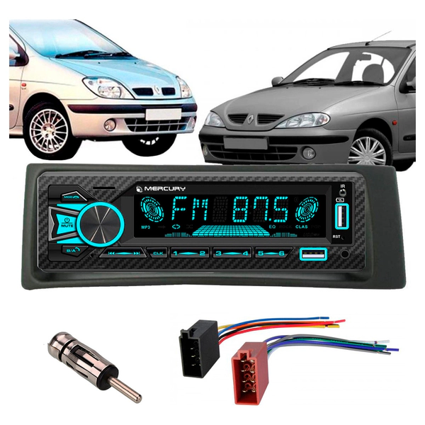 Stereo Usb Rgb Bluetooth Mercury 60w Renault Megane Scenic