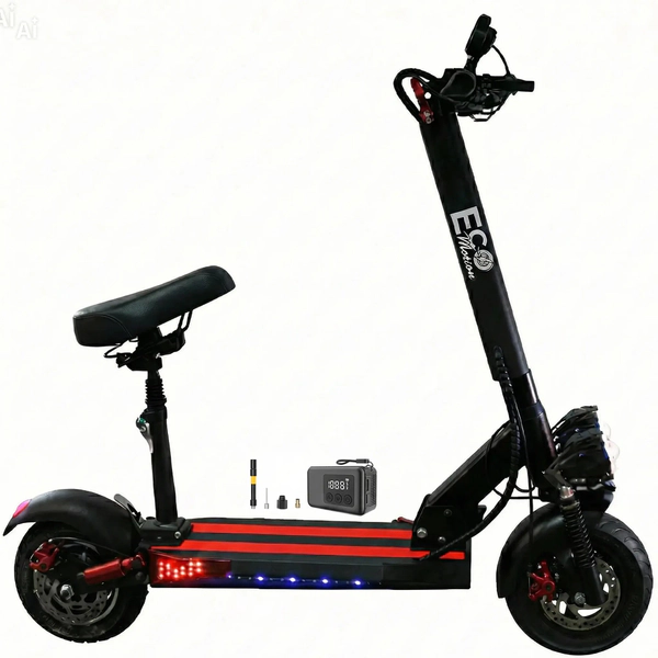 Monopatin Electrico 500w Autonomia 60km Con Inflador Digital