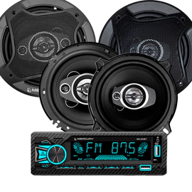 Stereo Bluetooth Radio Rgb Parlantes 6 Y 5 Pulgadas Mercury