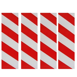 Protector cochera puertas paragolpes plano 50x10x3cm Autoadhesivo 4u