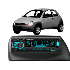 Stereo Usb Rgb Bluetooth Mercury 60w Ford Ka Negro Baliza
