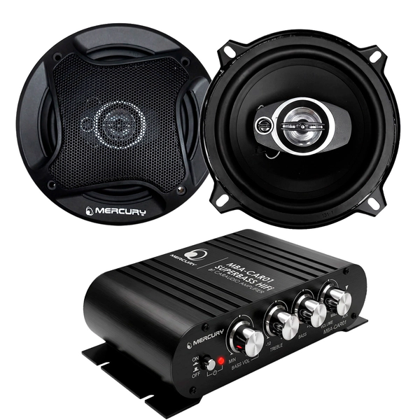 Mini Amplificador Bluetooth Mercury 12v Parlantes 5 Pulgadas