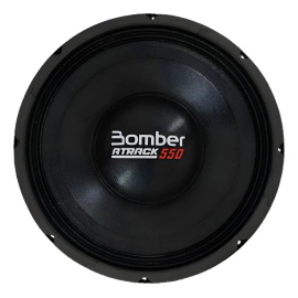 Woofer Atrack 12 Pulgadas 550w 4 Ohms Bomber Competición Negro