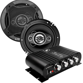 Mini Amplificador Bluetooth Mercury 12v Parlantes 6 Pulgadas