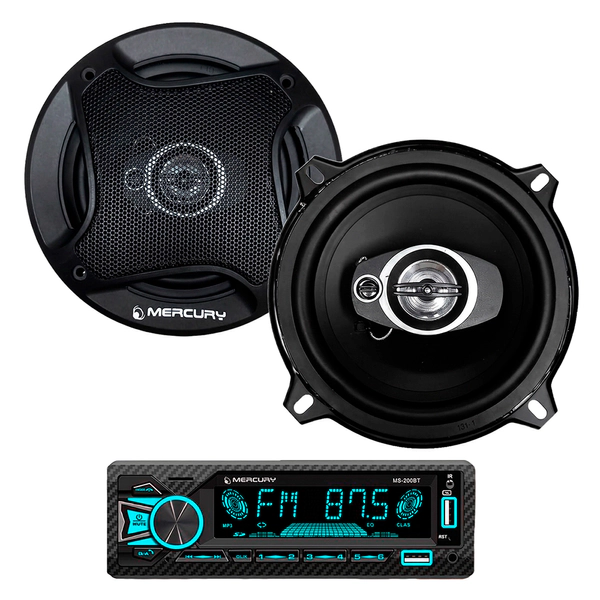 Stereo Bluetooth Radio Rgb Parlantes 5 Pulgadas Mercury