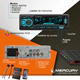 Stereo Bluetooth con Parlantes Bomber 6 Pulgadas Display Rgb