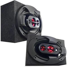 COMBO PAR CAJAS 6X9 0178 + BORNERA + BBR 6X9 150W