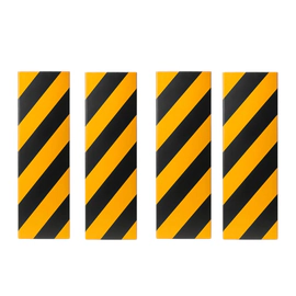 Protector cochera puertas paragolpes plano 50x10x3cm Autoadhesivo 4u