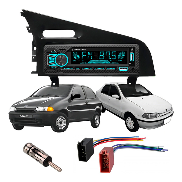Stereo Usb Rgb Bluetooth Mercury 60w Fiat Palio Siena