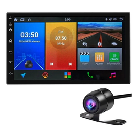 Stereo Pantalla Hd Android Auto Carplay Gps Con Cámara