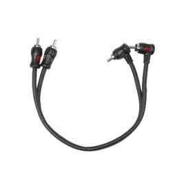 Cable Rca Audio Potencia Auto 30cm A 90 Grados Ofc Recoil