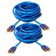 COMBO CABLE RCA BLAULINE ESTANDAR 5 MTS KTA-019 X2
