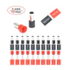 Kit 20 Unidades Furrele Termocontraible Para Cable 8 Gauges