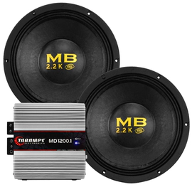 Combo Doble Subwoofer 12 Pul 250 W Bomber Potencia 400w Rms