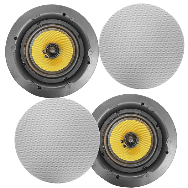 Parlantes Bafles Techo Montaje Funcional Blanco 6 Pulgada X4
