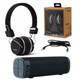 COMBO AURICULARES BOMBER HB02 NEGRO + PARLANTE PORTATIL MY BOMBER SMART BLUETOOT