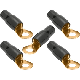 Kit 5 Terminales Ojal Aislado Blauline 0GA A Negro