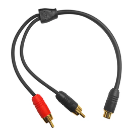 Cable Derivador Rca Monster Para Potencia 2 Machos 1 Hembra