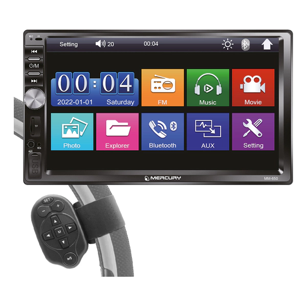 COMBO REPRODUCTOR MERCURY MM-650 + COMANDO VOLANTE AMERICARS CV400