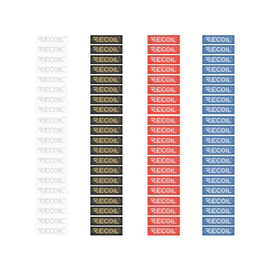 Kit Termocontraibles 16 Ga 80 Unidades Blanco Negro Rojo Azul