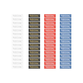 Kit Termocontraibles 12 Ga 60 Unidades Blanco Negro Rojo Azul