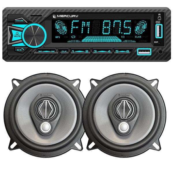 Stereo Bluetooth Usb Sd Rgb Parlantes Bomber 5 Pulgadas