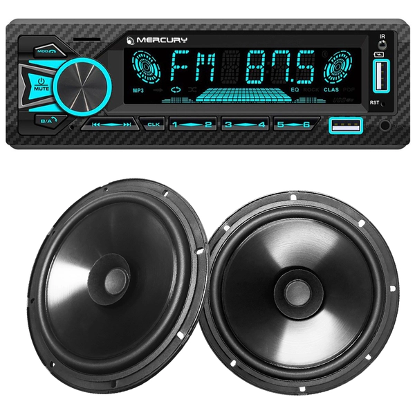 Stereo Bluetooth Radio Usb Rgb Sd Parlantes Bbr 6 Pulgadas