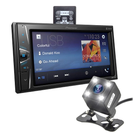COMBO REPRODUCTOR PIONEER DMH-G225BT + CAMARA ESTACIONAMIENTO GUARDTEX 8323