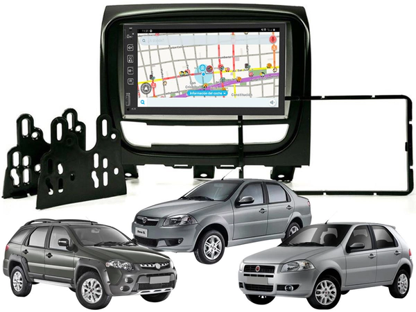 Stereo Compatible Palio Siena 2014 A 2017 Pantalla Tactil Espejo Gps Waze Youtub