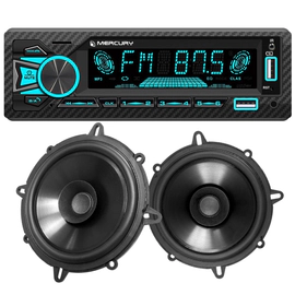 Stereo Bluetooth Radio Usb Rgb Sd Parlantes Bbr 5 Pulgadas