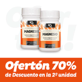 2 Magnesio. La 2da unidad con 70% de descuento
