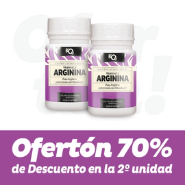 2 Arginina .La 2da unidad con 70% de descuento