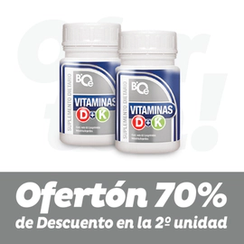 ¡OFERTÓN! Comprá 1 Vit. D+K y llevá la 2da unidad con 70% de descuento