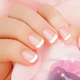 Francesita rosa: base calcio rosa love+ esmalte cremoso blanco en gel + brillo