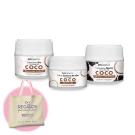 Rutina de cuidado facial coco + bolsa de regalo