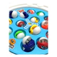 Juego De Pesca Babyfish Musical Con 15 Peces Y 4 Cañas