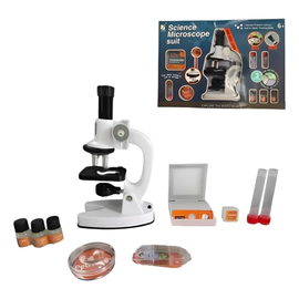 Microscopio Gran Aumento 200x-1200x Luz Led Con Accesorios