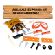 Set Herramientas De Carpinteria Con Mascara Destornillador