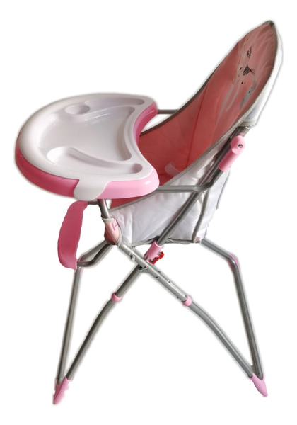 Silla Para Comer De Bebe Con Bandeja Extraíble Tela Lavable