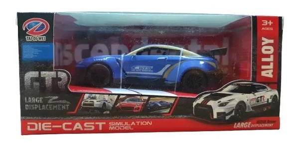 Auto De Carrera De Coleccion Escala 1:43 Pullback - Azul