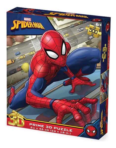 Rompecabezas Spiderman Escalando 500 Piezas 3d Puzzle Marvel
