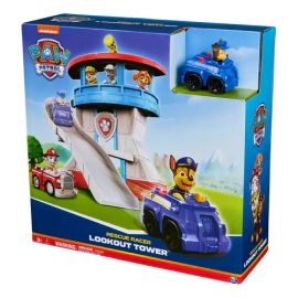 Torre Control Paw Patrol Playset Rescue Racer C/ Chase Azul