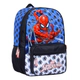 Mochila Escolar Espalda 16 Pulgadas Spiderman Arañas Wabro Azul Geométrico