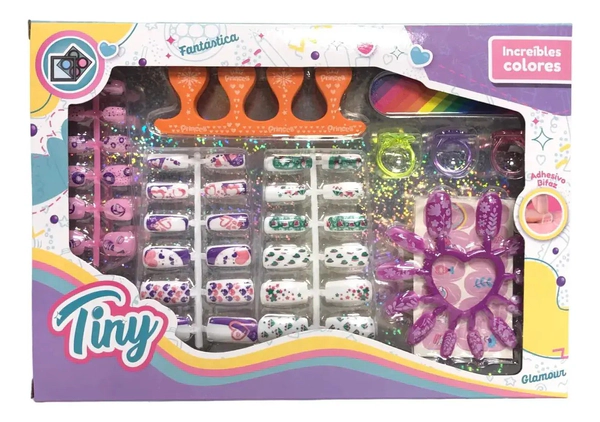 Set De Uñas Infantil Tiny Fashion Con Accesorios