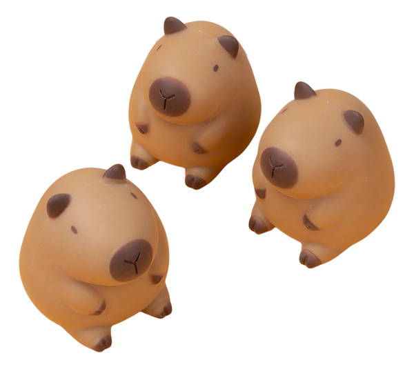 Squishy Realista De Capibara Antiestres Color Marrón