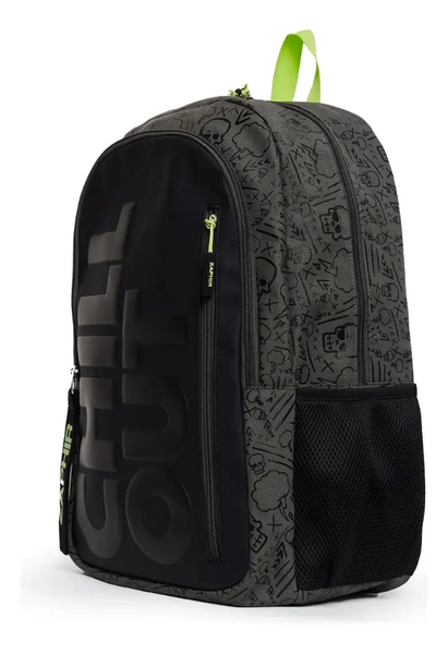 Mochila Escolar Chill Out De Espalda Negra 17' Zaphir
