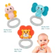 Set X3 Mordedores Y Sonajeros Con Forma De Animales Bebé