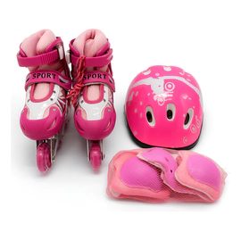 Rollers 4ruedas Extensible C/set De Protección Bolso Julieta